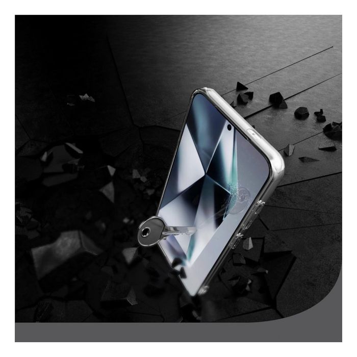 4smarts 541343 Set de Protección 360° para Samsung Galaxy S25, Resistente a Golpes y Rayones, Transparente, 2 Piezas 3