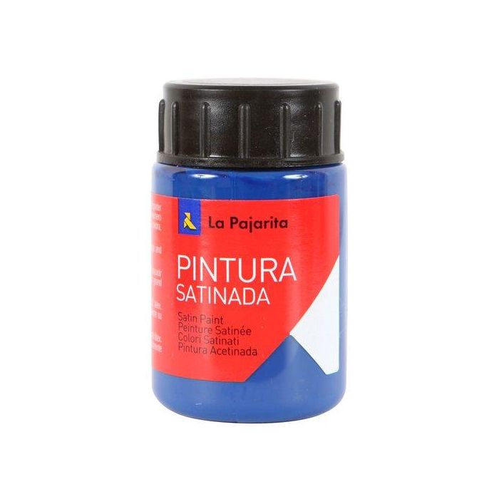 La Pajarita Témpera Escolar Satinada Azul Marino 35 mL L-36 - Pintura para Manualidades