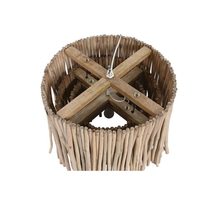 Lámpara de Techo Home ESPRIT Natural Madera de eucalipto 50 W 50 x 50 x 90 cm 5 Lámpara de Techo Home ESPRIT Natural Madera de eucalipto 50 W 50 x 50 x 90 cm 5