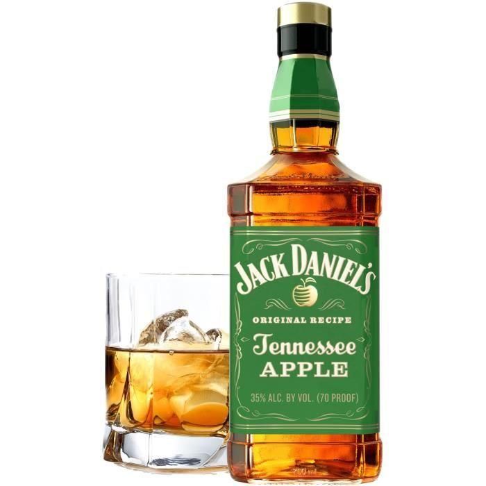 Jack Daniel's - Licor de whisky con sabor a manzana - 35.0% Vol. - 70 cl