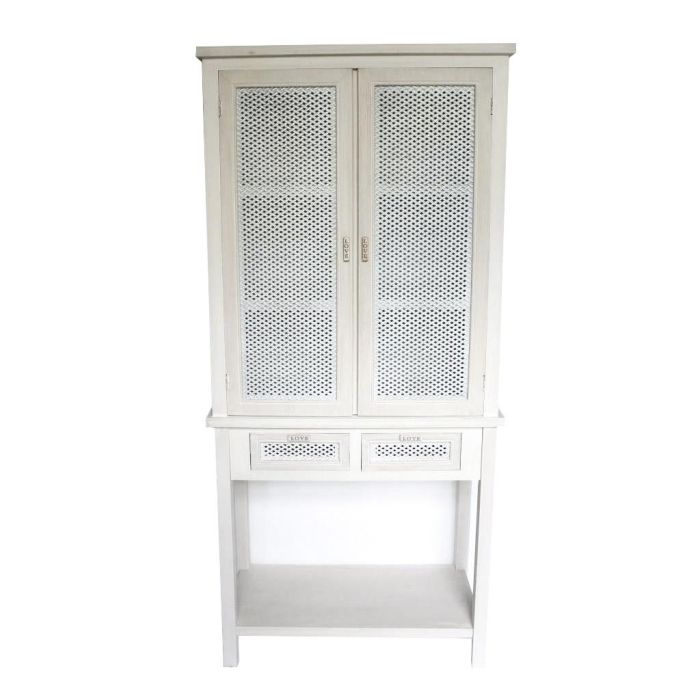 Aparador Tradicional DKD Home Decor Blanco 37.4 x 175.5 x 80 cm Aparador Tradicional DKD Home Decor Blanco 37.4 x 175.5 x 80 cm
