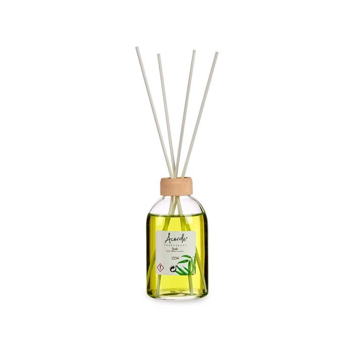 Mikado 100 ml con varilla de bambú - Vidrio, madera, fragancia verde - Acorde (12 Unidades) 1