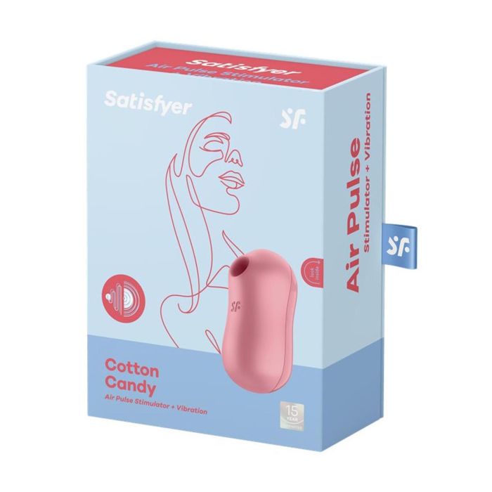 Satisfyer Cotton candy estimulador de aire rojo claro