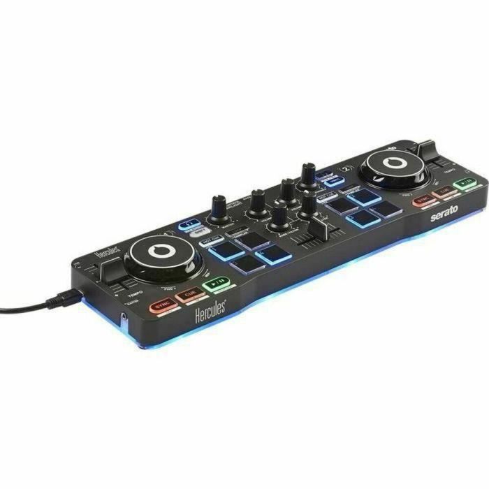 HERCULES STARLIGHT - Controlador USB DJ - 4 pads x 4 modos - Tarjeta de sonido integrada - Serato DJ Lite incluido