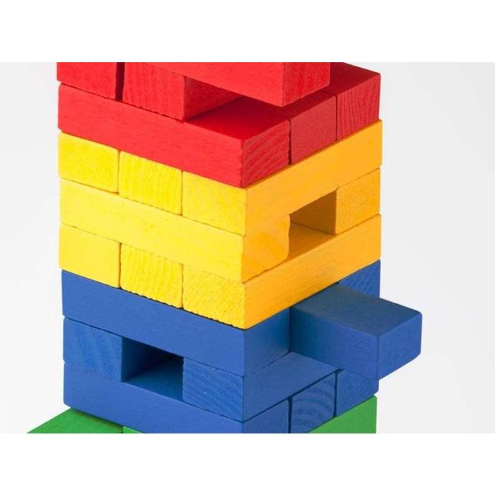 Juego block a block colores de madera 8x30x8 cm 1 Juego block a block colores de madera 8x30x8 cm 1