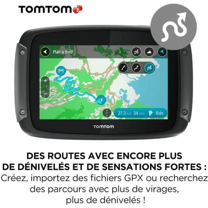 TomTom TTRIDER550 GPS para motocicleta RIDER 550 4,3 pulgadas, mapa mundial, TomTom Traffic, alertas zonas peligro, manos libres 23 TomTom TTRIDER550 GPS para motocicleta RIDER 550 4,3 pulgadas, mapa mundial, TomTom Traffic, alertas zonas peligro, manos libres 23