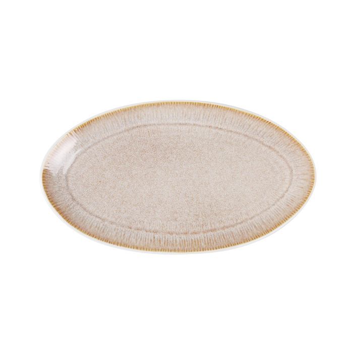 La Mediterranea Bandeja "Calobra" Crema 31 cm x 17.3 cm (24 Unidades)