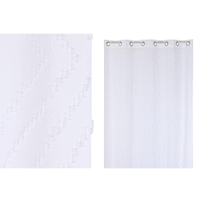 Cortina Boho DKD Home Decor Blanco 260 x 260 x 140 cm