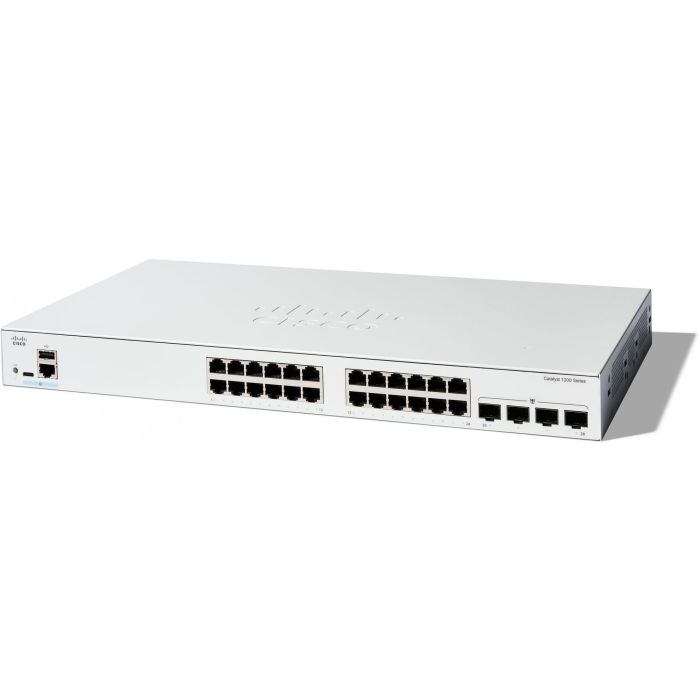 Cisco C1200-24T-4G Catalyst 1200 Switch Gestionado L2/L3, 24 Puertos Gigabit Ethernet, 4 SFP