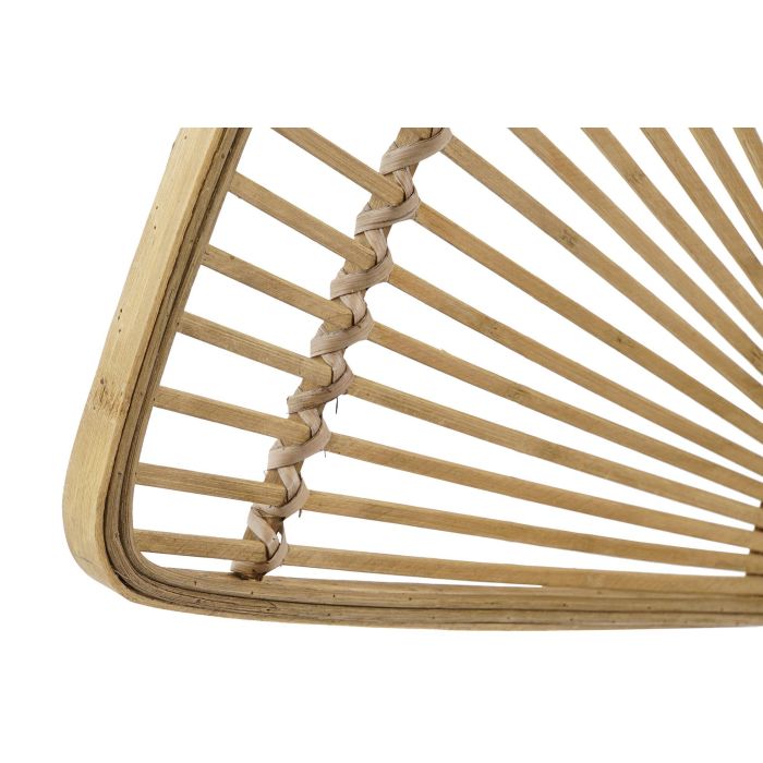 DKD Home Decor Decoracion Pared Bambu Marron Claro 2 x 51 x 69 cm (4 Unidades) 2