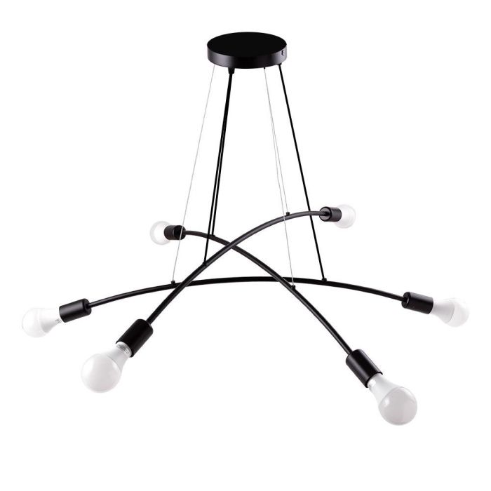 SKD-0222-17 Lámpara Colgante de Metal San Juan del Rio, Diseño Elegante, Compatible Bombilla LED E27, Cable Regulable en Altura 1 SKD-0222-17 Lámpara Colgante de Metal San Juan del Rio, Diseño Elegante, Compatible Bombilla LED E27, Cable Regulable en Altura 1