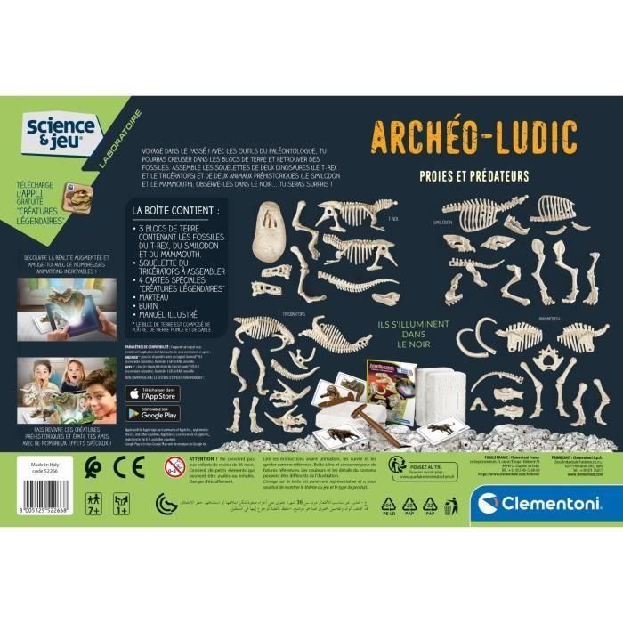 CLEMENTONI Archéo Ludic - Presas y depredadores - Ciencia y juego 5 CLEMENTONI Archéo Ludic - Presas y depredadores - Ciencia y juego 5
