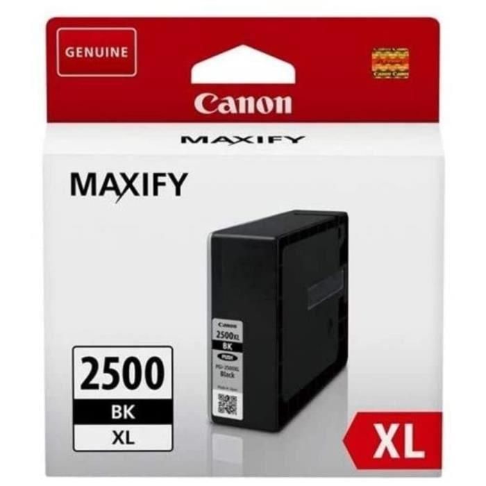 Canon Tinta Negro Maxifi Ib 4050-4150 - Mb 5050-5150-5155-5350-5450-5455 - Pgi 2500XLbk 1