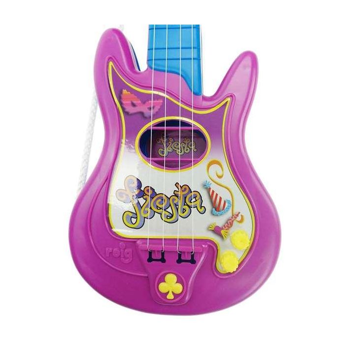 Reig Guitarra Eléctrica de Juguete Fiesta 4 Cuerdas para Niños +4 Años, Plástico, 56x18x4 cm 2