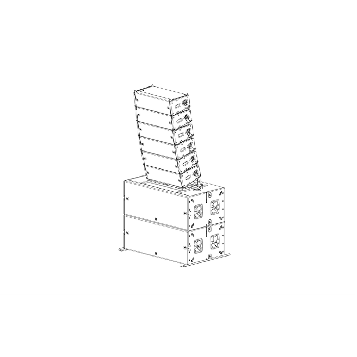 JBLPRO Accesorio de Apilamiento en el Suelo para VTX B28