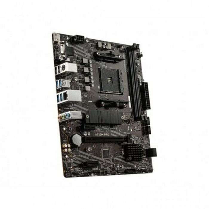 MSI A520M PRO Placa Base micro ATX para AMD Zócalo AM4 Ryzen 3000 con Chipset A520, DDR4, M.2 y Gigabit Ethernet 8