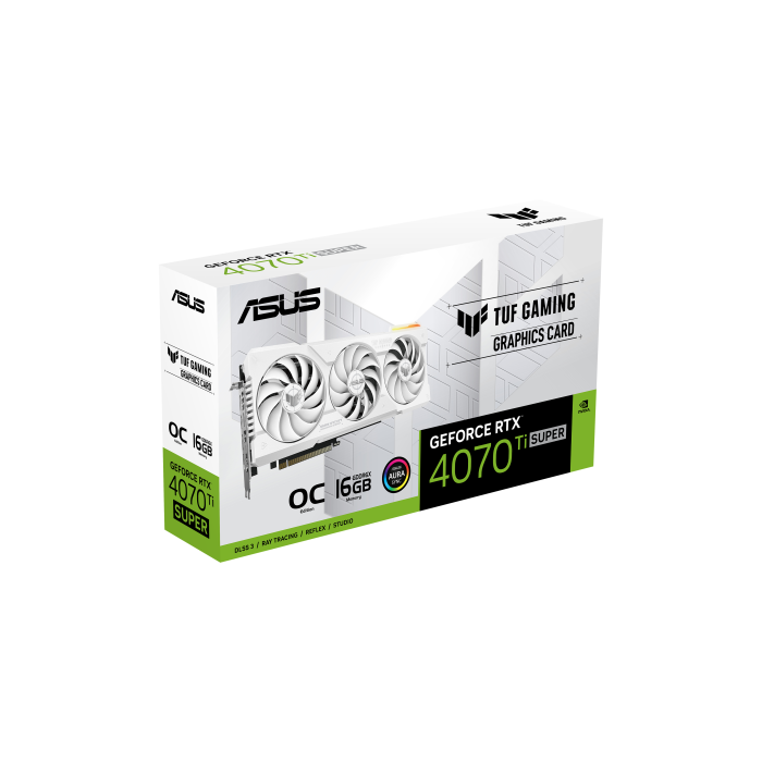 ASUS TUF Gaming TUF-RTX4070TIS-O16G-WHITE-GAMING NVIDIA GeForce RTX 4070 Ti SUPER 16 GB GDDR6X 14