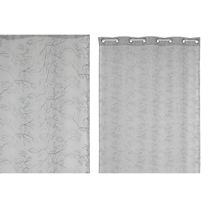 Cortina Urban DKD Home Decor Gris Claro 260 x 140 cm 1