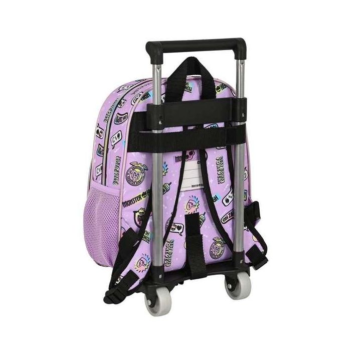 Mochila Escolar con Ruedas Monster High Best boos Lila 28 x 34 x 10 cm 2 Mochila Escolar con Ruedas Monster High Best boos Lila 28 x 34 x 10 cm 2