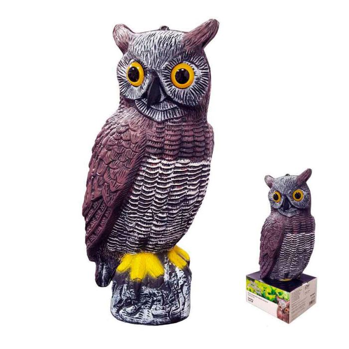 Ahuyentador EDM 06078 Polipropileno Ø 19 x 40 cm Pájaros Búho 1 Ahuyentador EDM 06078 Polipropileno Ø 19 x 40 cm Pájaros Búho 1
