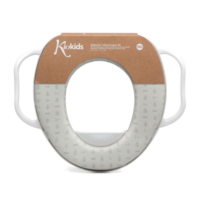 KioKids Petits moments Reductor WC Gris con Asas para Niños +12 Meses 3