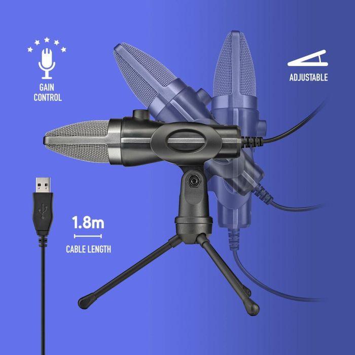 Micrófono NGS MS120USB Negro 8