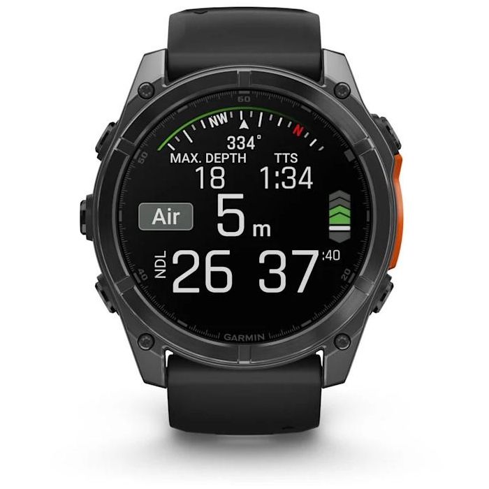 Garmin Fenix 8 Smartwatch 51mm AMOLED Táctil 32GB Negro con GPS y Wi-Fi para Deporte 8 Garmin Fenix 8 Smartwatch 51mm AMOLED Táctil 32GB Negro con GPS y Wi-Fi para Deporte 8
