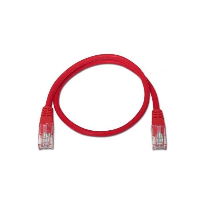 AISENS - CABLE DE RED LATIGUILLO RJ45 CAT.6 UTP AWG24, ROJO, 1.0M 1