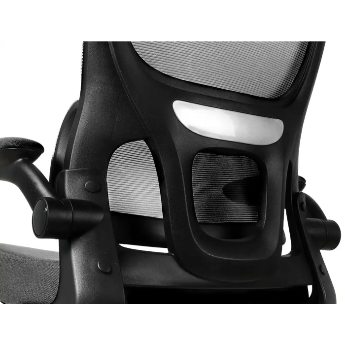 Q-connect Silla de Dirección Sorrento Malla con Base Metálica, Respaldo Transpirable, Reposabrazos Ajustables y Ruedas Premium, Color Gris, Alt Max 1320 mm 10