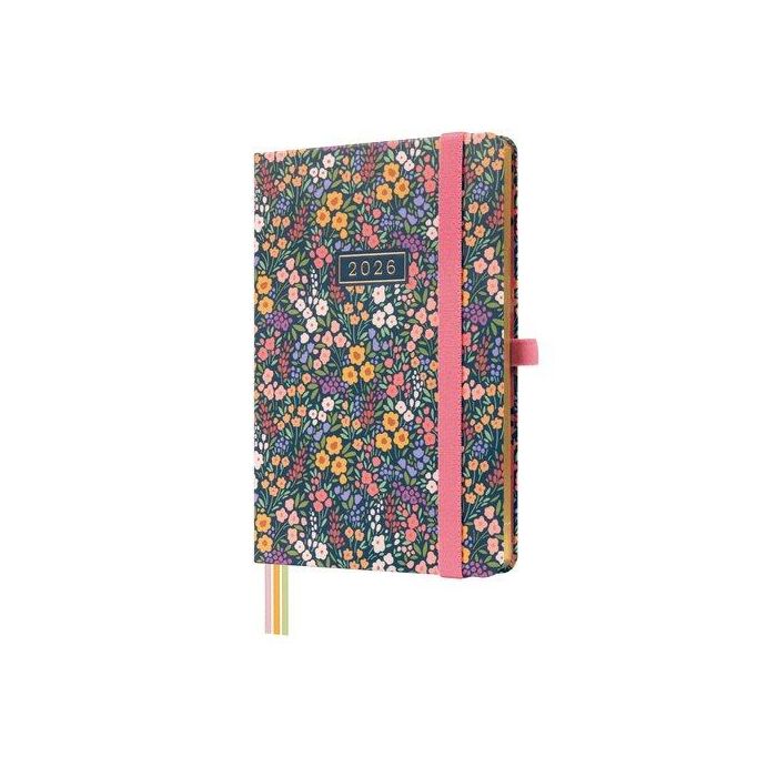 Agenda Anual (2026) Catalan Finocam Minimal Design Cosida Tapa Extra Con Goma M4 118X168 S/V Apais. Flora