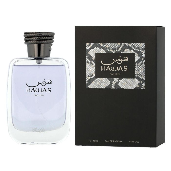 Rasasi HAWAS FOR HIM edp vapo, Perfume Masculino Fresco y Energético para Uso Diario, 100 ml 2 Rasasi HAWAS FOR HIM edp vapo, Perfume Masculino Fresco y Energético para Uso Diario, 100 ml 2
