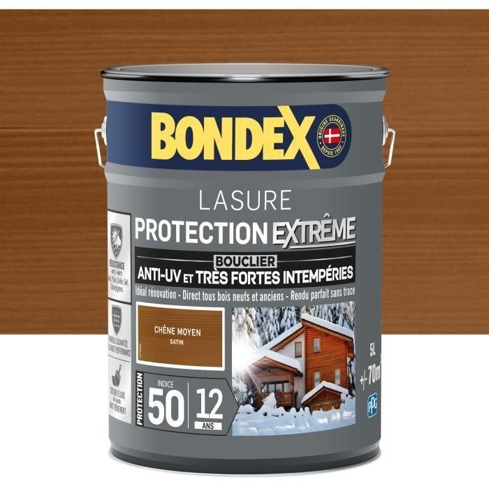 Bondex 12 años tinte para madera protección extrema roble medio 5L