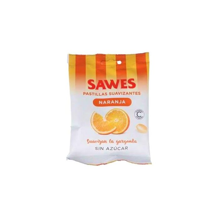 Sawes Pastillas Suavizantes Naranja sin Azúcar 50 g