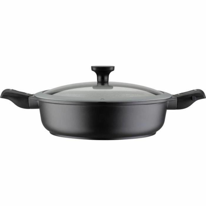 GSW 167833 Sartén Easy Click de Aluminio y Plástico 28 cm con Tapa de Cristal - Negra 5