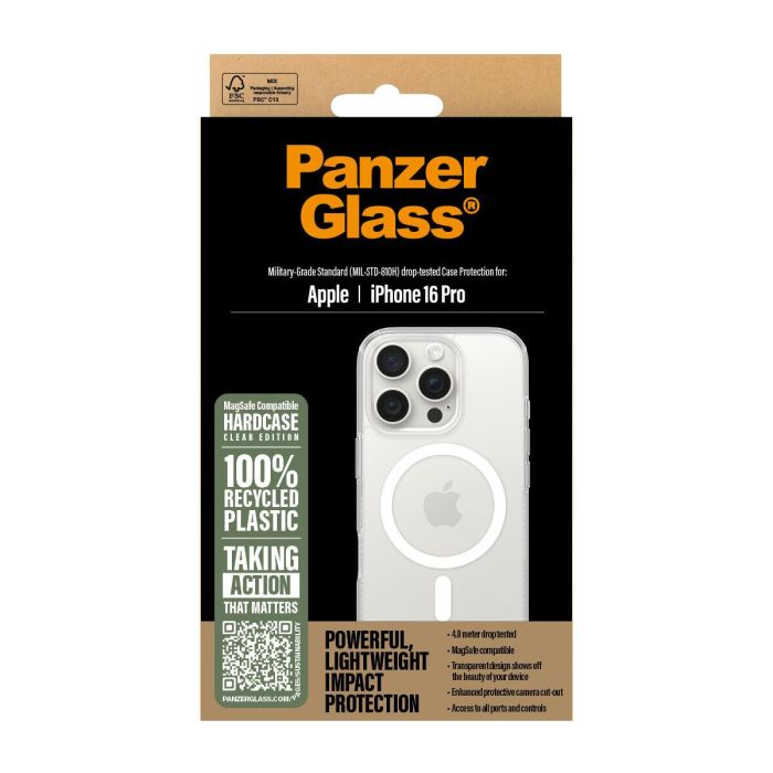 PanzerGlass HardCase MagSafe para iPhone 16 Pro, blanco 1 PanzerGlass HardCase MagSafe para iPhone 16 Pro, blanco 1