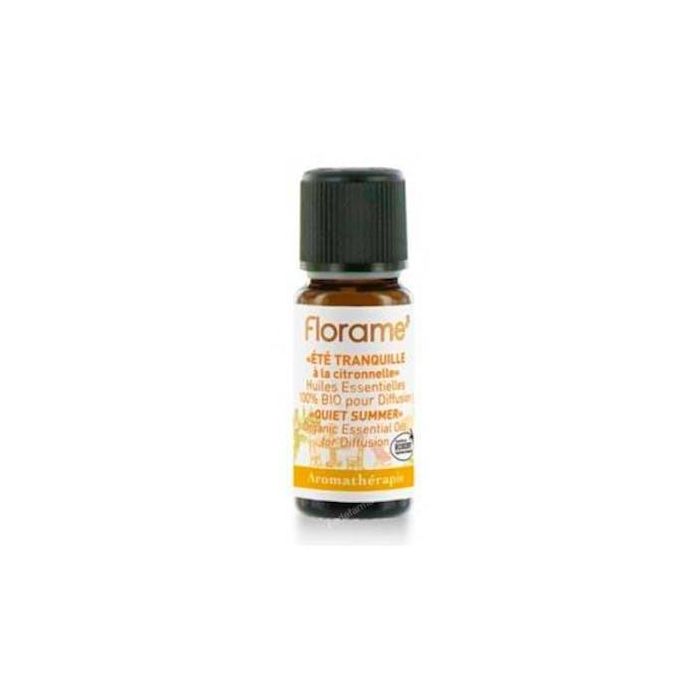 FLORAME Aceites Esenciales Antimosquitos Verano Tranquilo Citronela Bio para Difusor 10 ml
