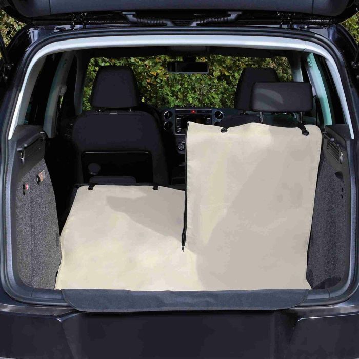 Funda Protectora de Coche para Mascotas Trixie Negro Beige 180 x 130 cm 1 Funda Protectora de Coche para Mascotas Trixie Negro Beige 180 x 130 cm 1