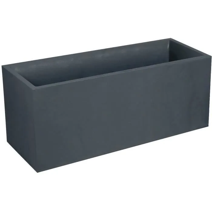 Eda Bac Volcania Jardinere 100 x 40 x 40 cm - 97.6 L - Anthracite Gray 13731GANT 1