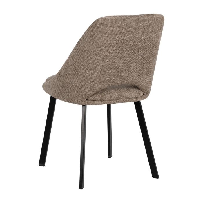 Silla Beige Tejido-Metal Salón 48 X 61 X 85 cm