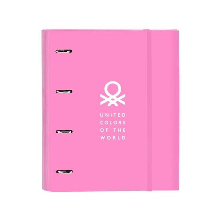 Carpeta de anillas Benetton Spring Azul cielo 27 x 32 x 3.5 cm