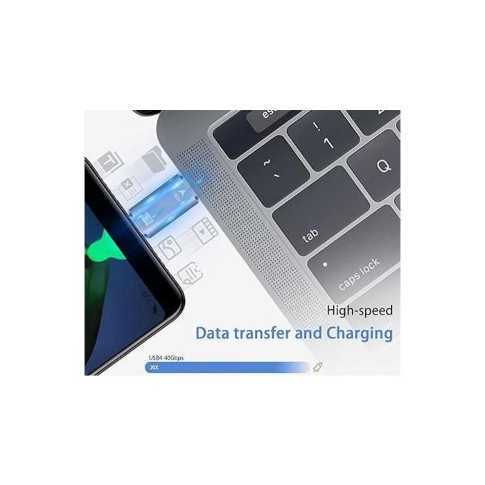 MicroConnect USB-C male-male adapter, 240W, 40Gbps, USB4 Gen 3x2 2 MicroConnect USB-C male-male adapter, 240W, 40Gbps, USB4 Gen 3x2 2