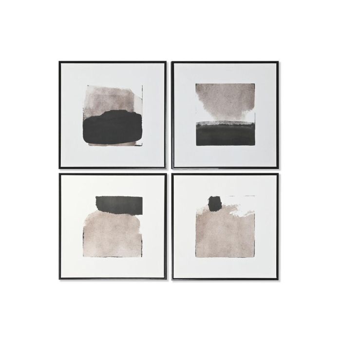 Cuadro Urban DKD Home Decor Negro Marron 4 x 60 x 60 cm (4 Unidades) Cuadro Urban DKD Home Decor Negro Marron 4 x 60 x 60 cm (4 Unidades)