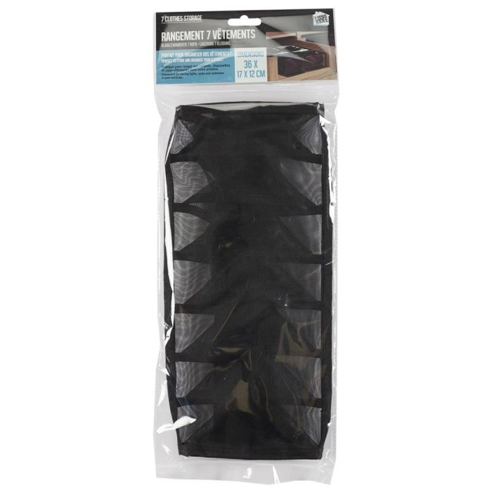 Je cherche une Idee Organizador de Ropa Interior con 7 Compartimentos 36x17x12 cm Malla Ventilada 1