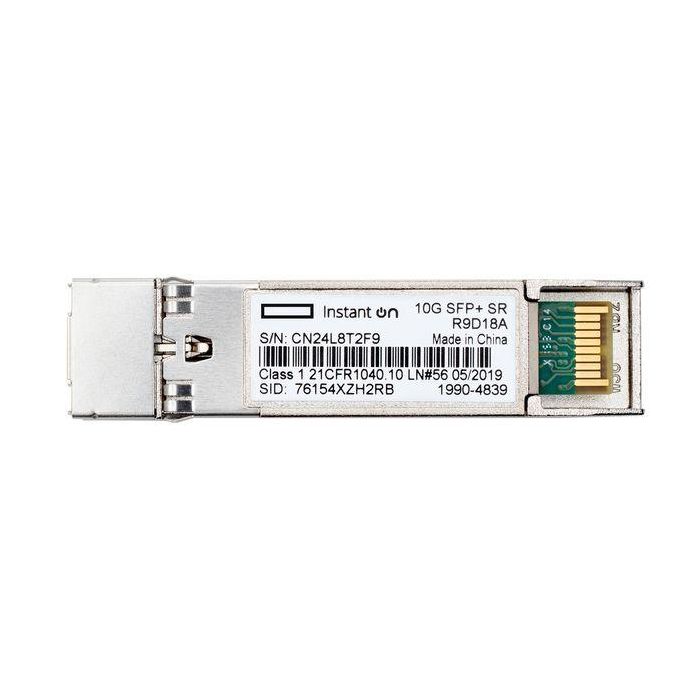 Módulo Fibra SFP+ MultiModo HPE R9D18A 1 Módulo Fibra SFP+ MultiModo HPE R9D18A 1