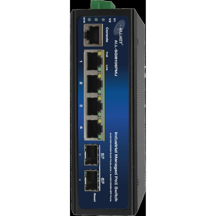 4+2P ALLNET ALL-SGI8106PMJ-BT POE M industrial 2