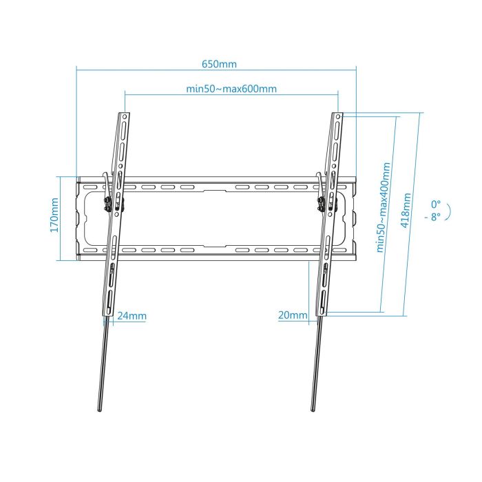 Tooq Soporte de Pared para Pantallas 37"-80" 2 Tooq Soporte de Pared para Pantallas 37"-80" 2