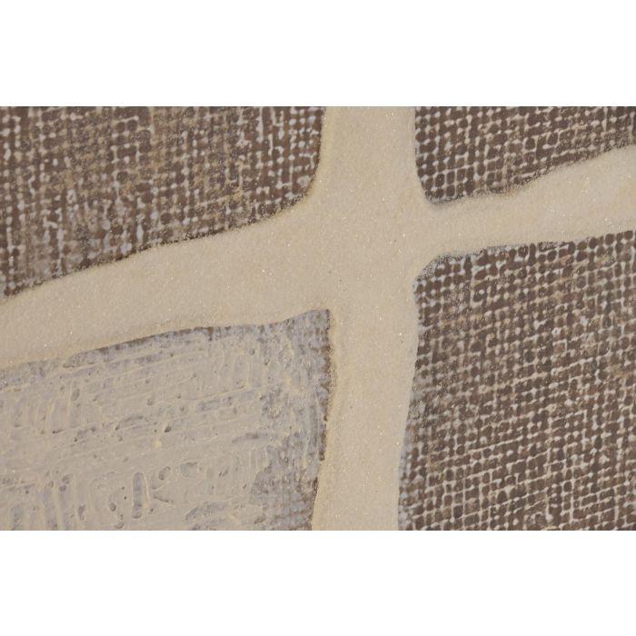 DKD Home Decor Cuadro Scandi Beige Blanco 4.5 x 123 x 83 cm (2 Unidades)