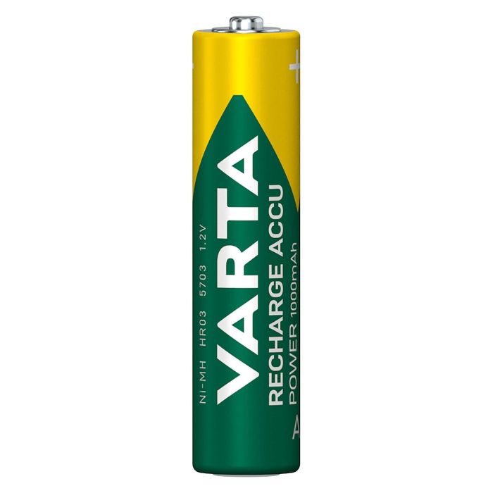 Varta 5703301402 Pilas Recargables Ni/MH HR03 AAA 1000mAh Accu Power 2Uds