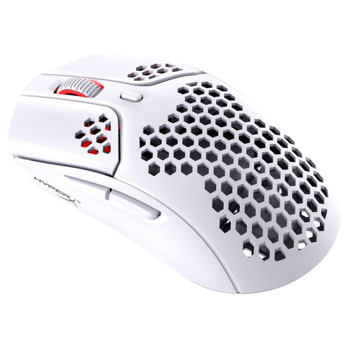 HP HyperX Pulsefire Haste Wireless Ratón Gaming Blanco Ambidextro 16000 DPI 450 IPS 59g PTFE RGB Batería Integrada