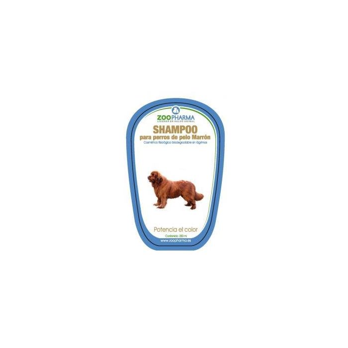 Zoopharma Veterinaria Champú Pelo Marrón Perros 250ml, Ecológico, Hipoalergénico y Antilágrimas